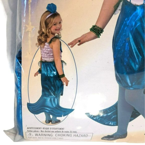 Forum Novelties Kids Size Large (12/14) Aquaria The Mermaid Halloween Costume - Picture 10 of 10